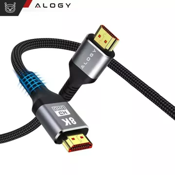 Alogy 8K 60Hz 48GBps 3m HDMI 2.1 Kabel Schwarz