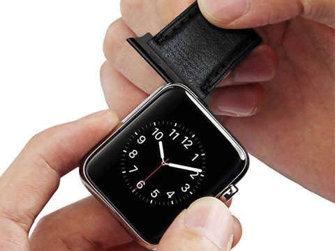 Alogy Armbandverschlussadapter für Apple Watch 38/40 / 41mm Schwarz