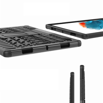 Alogy Armor Case für Samsung Galaxy Tab A8 10.5 X200 / X205 Schwarzes Glas