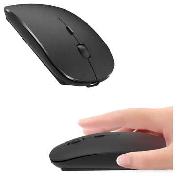 Alogy Bluetooth 5.0 Kabellose Maus Maus für Laptop Tablet PC 2,4 GHz Schwarz