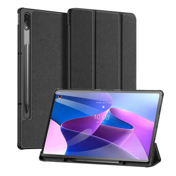 Alogy Book Cover Case für Lenovo Tab P12 Pro 12.6" TB-Q706F, TB-Q706L Schwarzes Glas