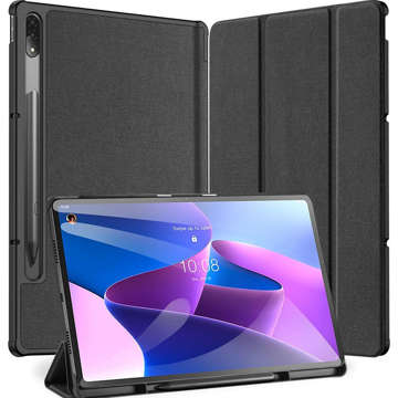 Alogy Book Cover Case für Lenovo Tab P12 Pro 12.6" TB-Q706F, TB-Q706L Schwarzes Glas