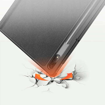 Alogy Book Cover Case für Lenovo Tab P12 Pro 12.6" TB-Q706F, TB-Q706L Schwarzes Glas