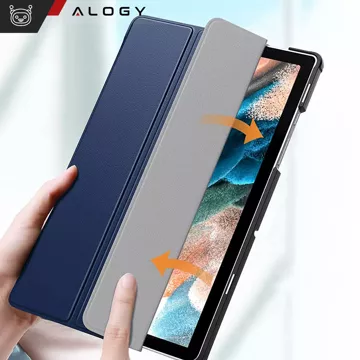 Alogy Book Cover Hülle für Samsung Galaxy Tab A8 2021 SM-X200 / SM-X205 Marineblau