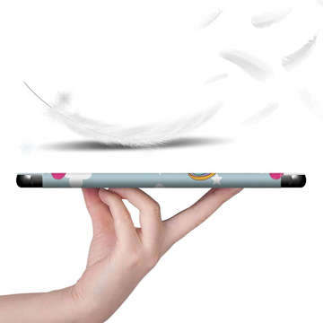 Alogy Book Cover Tablet Hülle für Samsung Galaxy Tab A7 Lite 8.7 T220 / T225 Einhorn Glas