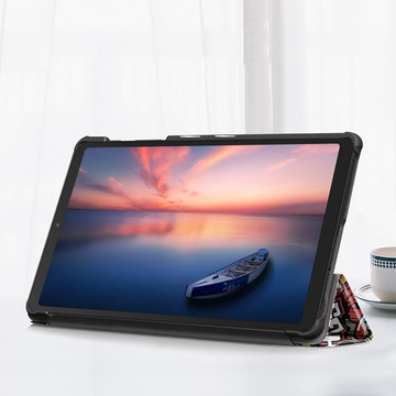 Alogy Book Cover Tablet Hülle für Samsung Galaxy Tab A7 Lite 8.7 T220 / T225 Graffiti Glas