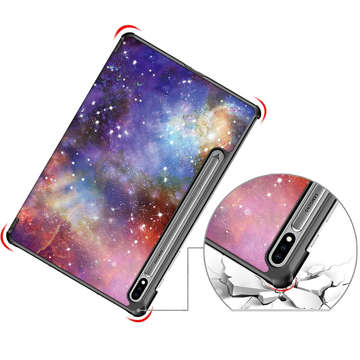 Alogy Book Cover Tablet Hülle für Samsung Galaxy Tab S7 FE 5G 12.4 T730 / T736B Galaxy Glas