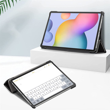 Alogy Book Cover Tablet Hülle für Samsung Galaxy Tab S7 Plus 12.4 T970 / T976 Don't Touch Me Glas