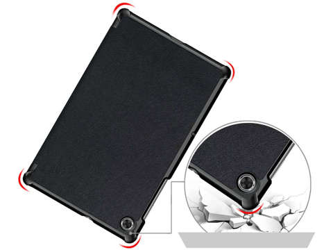 Alogy Book Cover für Lenovo M10 Gen 2 TB-X306 Schwarzes Glas