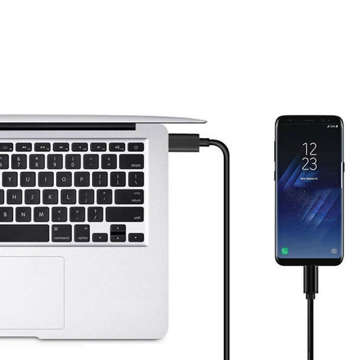 Alogy Cable Fast USB-A auf USB-C Typ C 5 A 1 m schwarzer Organizer