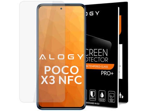 Alogy Display aus gehärtetem Glas für Xiaomi Poco X3 NFC / X3 PRO / Redmi Note 9S / Redmi Note 9 Pro
