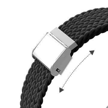 Alogy Elastic Strap für Apple Watch 1/2/3/4/5/6/7/8/SE/Ultra (42/44/45/49 mm) Schwarz