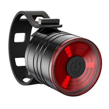 Alogy Fahrradlampe Rundes Fahrradlicht für das Fahrrad unter dem Sattel 200LM Rot