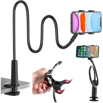 Alogy Flex Holder with Desktop Clip Flexible Tripod Universelle Telefonhalterung / Schwarz