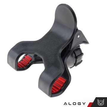 Alogy Flexibler Arm-Handyhalter-Clip für Schreibtisch, flexibler langer Arm, Schwarz