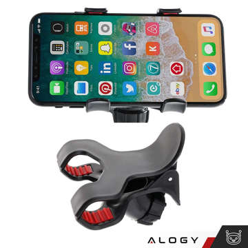 Alogy Flexibler Arm-Handyhalter-Clip für Schreibtisch, flexibler langer Arm, Schwarz