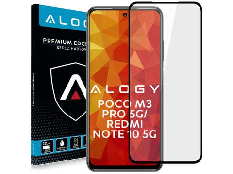 Alogy Full Glue CF-Glas für Poco M3 Pro 5G/ Redmi Note 10 5G Schwarz