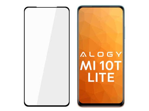 Alogy Glass Full Glue Hülle freundlich für Xiaomi Mi 10T Lite Black