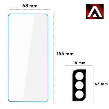 Alogy Glass Pack 3x Gehärtetes Glas für den Bildschirm 9h 2x Glas für das Objektiv für Samsung Galaxy S21 Plus