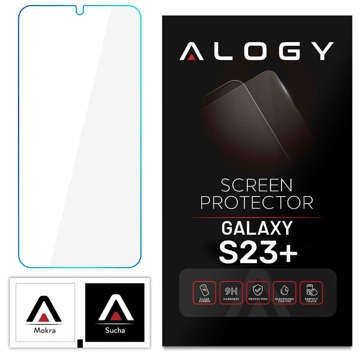Alogy Glass Pack 3x Panzerglas Displayschutzfolie 9h Linsenglas für Samsung Galaxy S23 Plus Glas Set