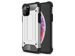 Alogy Hard Armor Hülle für Apple iPhone 11 Pro Max, silbernes Alogy Glas