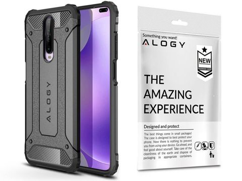 Alogy Hard Armor Hülle für Xiaomi Redmi K30 / Poco X2 graues Alogy Glas