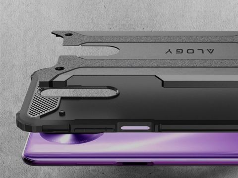 Alogy Hard Armor Hülle für Xiaomi Redmi K30 / Poco X2 graues Alogy Glas