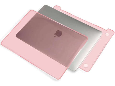 Alogy Hard Case Matt für Apple MacBook Pro 13 M1 2021 Pink Folientastatur Overlay