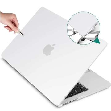 Alogy Hard Case für Apple Macbook Air 13 2022 M2 Matte White Tasche bis 15,6"