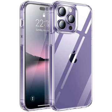 Alogy Hybrid Case Schutzhülle für Apple iPhone 14 Pro Transparent 3x Bildschirmglas 1x Linsenglas