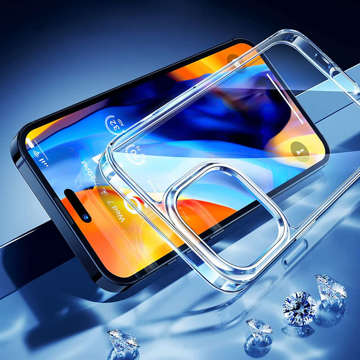 Alogy Hybrid Case Schutzhülle für Apple iPhone 14 Pro Transparent 3x Bildschirmglas 1x Linsenglas