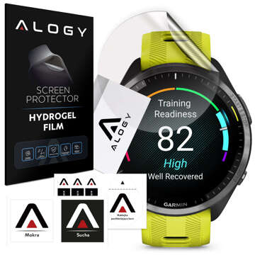 Alogy Hydrogel-Schutzfolie für Garmin Forerunner 965 Smartwatch