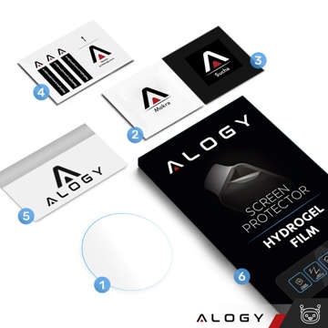 Alogy Hydrogel-Schutzfolie für Smartwatch für Samsung Galaxy Watch 5 44 mm