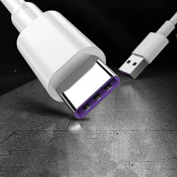 Alogy Kabel schnell USB-A auf USB-C Typ C 5A Kabel 1m Weiß