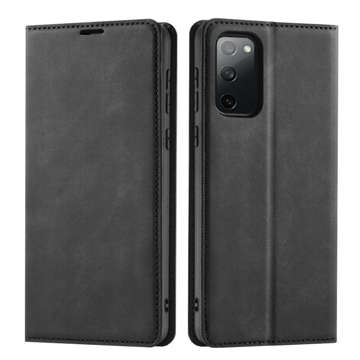 Alogy Leder Flip Case für Samsung Galaxy S20 FE Schwarz