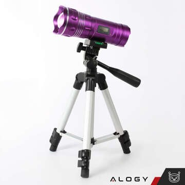 Alogy Lichtstativ mit Fernbedienung und Taschenhalter für Smartphone, Telefon, Fotokamera 105 cm 4in1