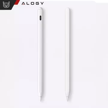 Alogy Magnetischer Stylus-Stift, Notiz- und Skizzenstift für Apple iPad Pro/Air/Mini, Weiß