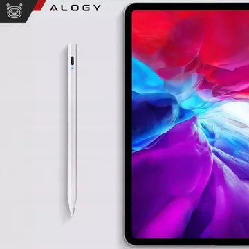 Alogy Magnetischer Stylus-Stift, Notiz- und Skizzenstift für Apple iPad Pro/Air/Mini, Weiß