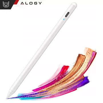 Alogy Magnetischer Stylus-Stift, Notiz- und Skizzenstift für Apple iPad Pro/Air/Mini, Weiß