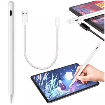 Alogy Magnetischer Stylus-Stift, Notiz- und Skizzenstift für Apple iPad Pro/Air/Mini, Weiß