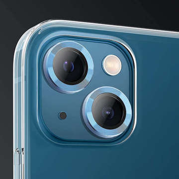 Alogy Metalllinsen-Schutzglas-Objektivdeckel für Apple iPhone 13/13 Mini Blau