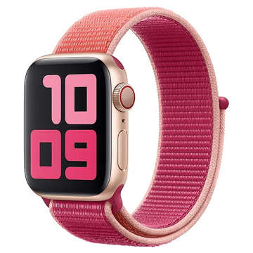 Alogy Nylonband mit Klettverschluss für Apple Watch 1/2/3/4/5/6/7/8/SE (38/40/41 mm) Rosa