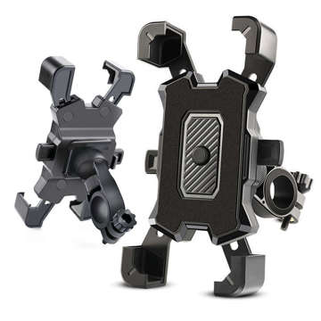 Alogy One Touch Bike Phone Holder 4.5-7" für Lenker für Fahrrad Motorrad Scooter Schwarz