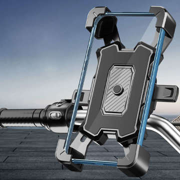 Alogy One Touch Bike Phone Holder 4.5-7" für Lenker für Fahrrad Motorrad Scooter Schwarz