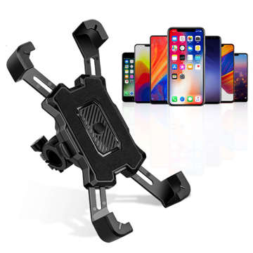 Alogy One Touch Bike Phone Holder 4.5-7" für Lenker für Fahrrad Motorrad Scooter Schwarz