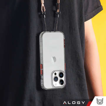 Alogy Protective Case Schutzhülle für Apple iPhone 14 Pro Max Schwarz und transparent