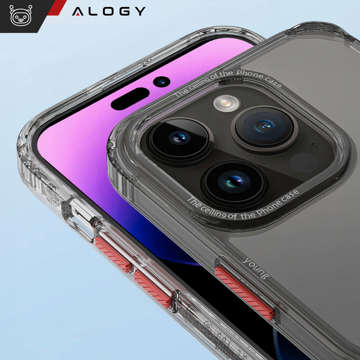 Alogy Protective Case Schutzhülle für Apple iPhone 14 Pro Schwarz und Klarglas