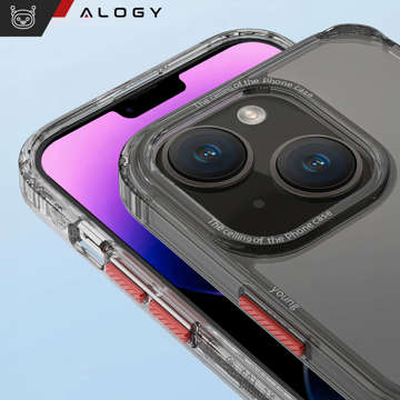 Alogy Protective Case Schutzhülle für Apple iPhone 14 Schwarz und Klarglas