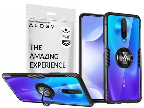 Alogy Ring Holder Clear Armor Case für Xiaomi Redmi K30 / Poco X2 Black Alogy Glass