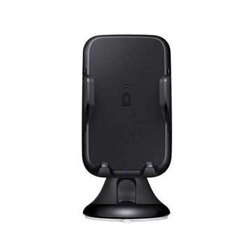 Alogy S-Style Autotelefonhalter mit 10W Qi induktivem Ladegerät für Windschutzscheibe Armaturenbrett Schwarz